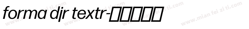 forma djr textr字体转换
